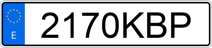 Il numero di registrazione 2170KBP ha VOLKSWAGEN TIGUAN