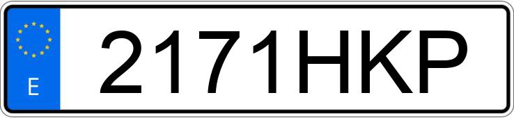 Numer rejestracyjny 2171HKP posiada VOLKSWAGEN PASSAT
