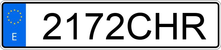 Numer rejestracyjny 2172CHR posiada SEAT LEON