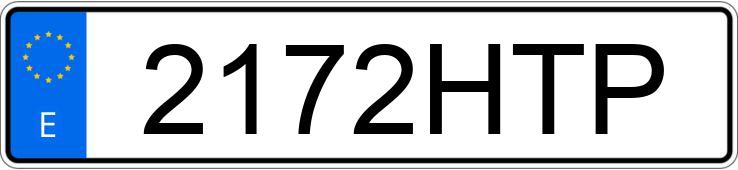 Numer rejestracyjny 2172HTP posiada SUZUKI SX4 S-CROSS