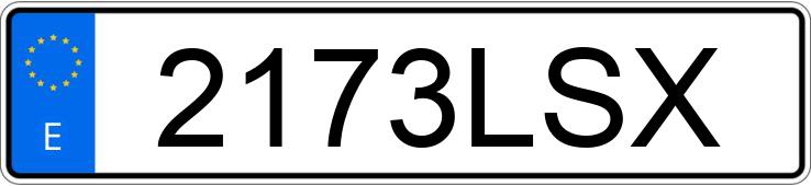 Numer rejestracyjny 2173LSX posiada AUDI SQ5