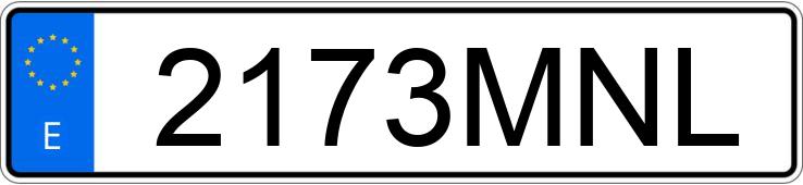 Numer rejestracyjny 2173MNL posiada TOYOTA YARIS