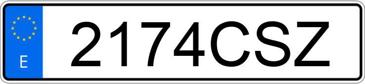 Numer rejestracyjny 2174CSZ posiada BMW SERIE 5