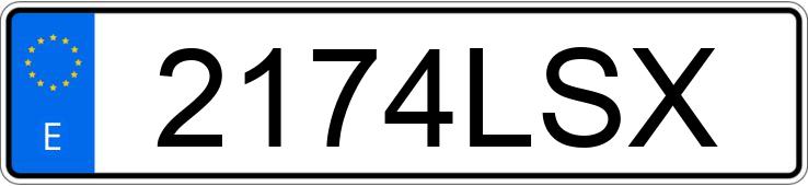 Numer rejestracyjny 2174LSX posiada VOLKSWAGEN TRANSPORTER