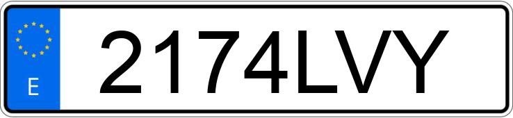 Numer rejestracyjny 2174LVY posiada TOYOTA COROLLA Numer rejestracyjny 2174LVY posiada TOYOTA COROLLA