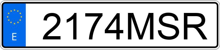 Numer rejestracyjny 2174MSR posiada MERCEDES A (168-169)