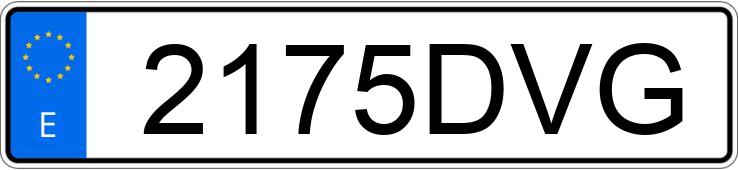 Il numero di registrazione 2175DVG ha RENAULT MEGANE