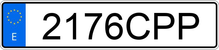 Numer rejestracyjny 2176CPP posiada VOLKSWAGEN GOLF