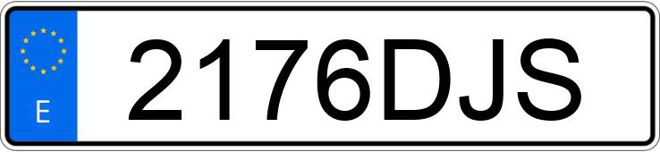 Numer rejestracyjny 2176DJS posiada SMART #1