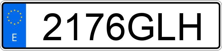 Numer rejestracyjny 2176GLH posiada SEAT IBIZA