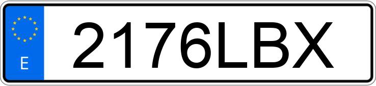 Numer rejestracyjny 2176LBX posiada AUDI A4