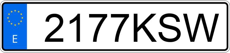 Numer rejestracyjny 2177KSW posiada MERCEDES E (238)