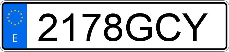 Numer rejestracyjny 2178GCY posiada ALFA ROMEO 159