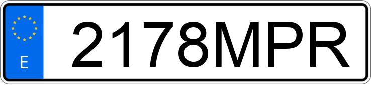 Numer rejestracyjny 2178MPR posiada PORSCHE 718 CAYMAN