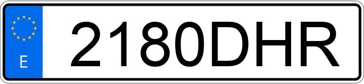 Numer rejestracyjny 2180DHR posiada AUDI A6