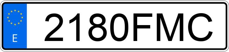 Numer rejestracyjny 2180FMC posiada PEUGEOT PARTNER
