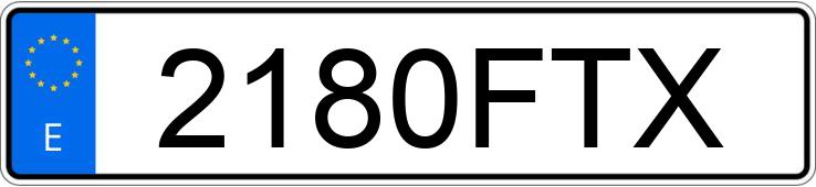 Numer rejestracyjny 2180FTX posiada RENAULT CLIO