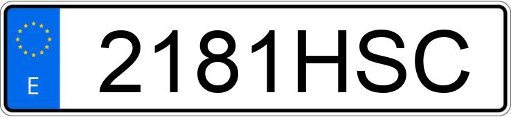 Numer rejestracyjny 2181HSC posiada CITROEN C4