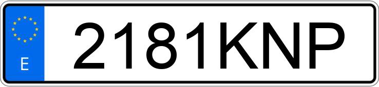 Registreringsnummer2181KNP har DACIA DUSTER