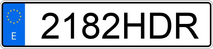 Numer rejestracyjny 2182HDR posiada PEUGEOT 308