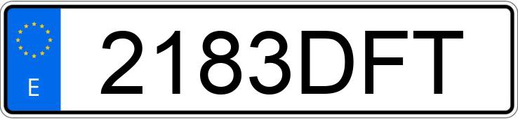 Numer rejestracyjny 2183DFT posiada SEAT ALTEA