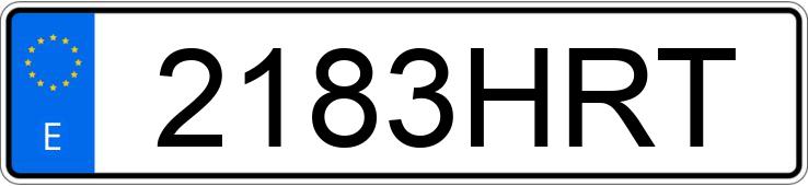 Numer rejestracyjny 2183HRT posiada BMW SERIE 5