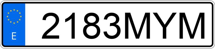 Numer rejestracyjny 2183MYM posiada MAZDA MAZDA2