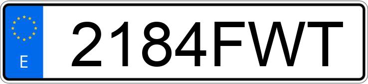 Numer rejestracyjny 2184FWT posiada FORD FOCUS