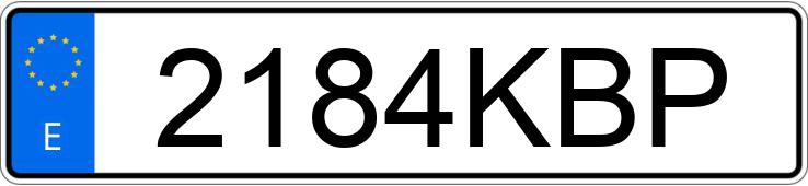 Numer rejestracyjny 2184KBP posiada SEAT IBIZA