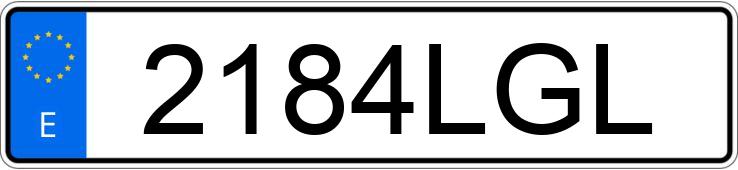 Numer rejestracyjny 2184LGL posiada BMW X1