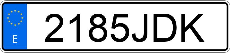 Numer rejestracyjny 2185JDK posiada OPEL ZAFIRA TOURER