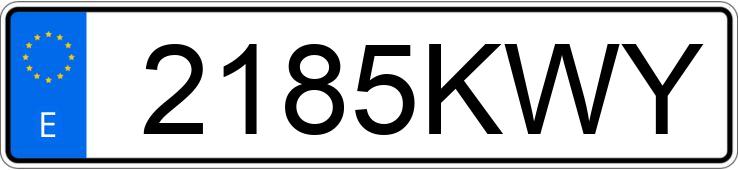 Numer rejestracyjny 2185KWY posiada TOYOTA YARIS ACTIVE 100H 1.5