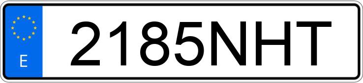 Numer rejestracyjny 2185NHT posiada BMW SERIE 3