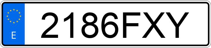 Numer rejestracyjny 2186FXY posiada SEAT LEON Numer rejestracyjny 2186FXY posiada SEAT LEON