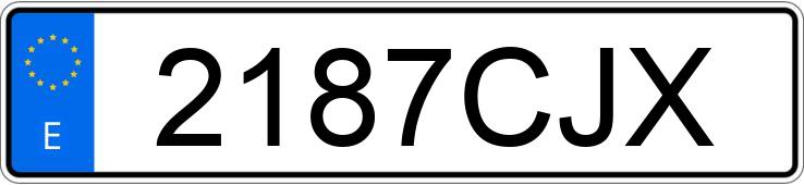 Numer rejestracyjny 2187CJX posiada SMART CITY-COUPE