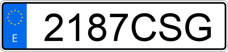 Numer rejestracyjny 2187CSG posiada MERCEDES C (203)