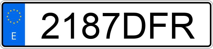 Numer rejestracyjny 2187DFR posiada IVECO DAILY