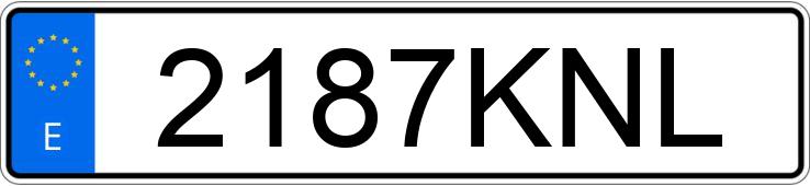 Numer rejestracyjny 2187KNL posiada HYUNDAI I20