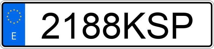 Numer rejestracyjny 2188KSP posiada BMW SERIE 5