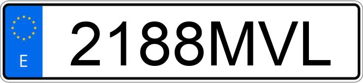 Numer rejestracyjny 2188MVL posiada BMW X7