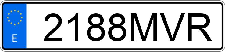 Numer rejestracyjny 2188MVR posiada VOLKSWAGEN GOLF