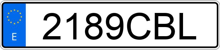 Numer rejestracyjny 2189CBL posiada FORD FUSION
