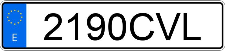 Numer rejestracyjny 2190CVL posiada PEUGEOT 206