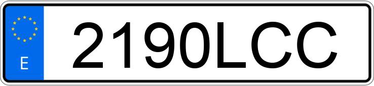 Numer rejestracyjny 2190LCC posiada SEAT LEON