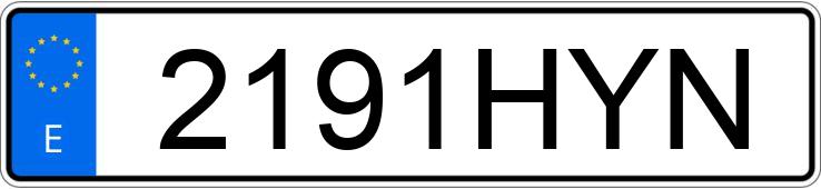Numer rejestracyjny 2191HYN posiada KYMCO AGILITY CITY