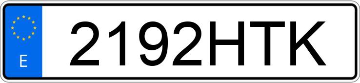 Numer rejestracyjny 2192HTK posiada BMW X1