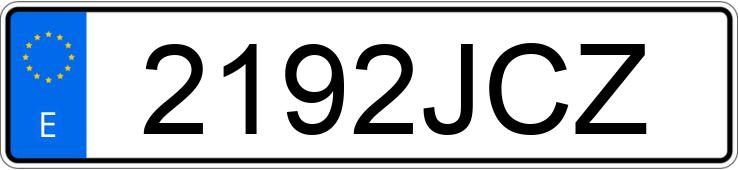 Numer rejestracyjny 2192JCZ posiada VOLKSWAGEN POLO