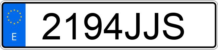Numer rejestracyjny 2194JJS posiada VOLKSWAGEN POLO