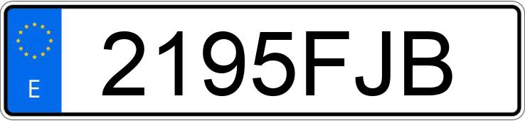 Numer rejestracyjny 2195FJB posiada OPEL ZAFIRA