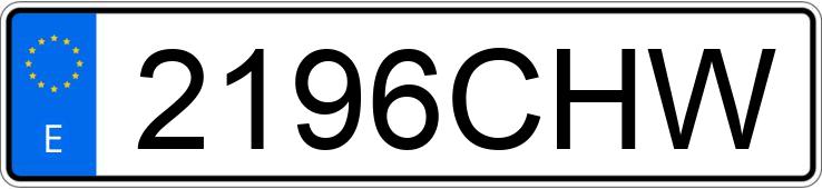 Numer rejestracyjny 2196CHW posiada SEAT IBIZA